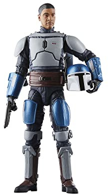 Star Wars The Black Series Mandalorian Fleet Commander Action-Figur (15 cm) | Star Wars The Black Series Disney+ Ahsoka Actionfigur Box Art (2023 Wave 3B) - Mandalorian Fleet Commander