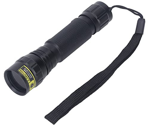 Linterna Luz Negra UV, Linterna Ultravioleta Mano 365 Nm, Linterna LED UV, Detector de Luz Negra Portátil para Ropa Mascotas, Detección Hongos en Alimentos, Pesca Nocturna, Viajes