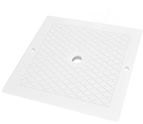 Qcwwy Pool-Zubehör 25,5 cm Quadratische Skimmer-Abdeckung, Effektive Filtration, Einfach zu Installierende Quadratische Skimmer-Abdeckung für Pool Spa, Pool-Skimmer-Deckel, Hohe