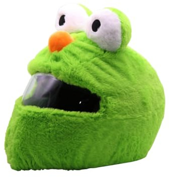 Motorradhelm Cover,Motorradhelm Abdeckung Plüsch,Cartoon Plush Motorcycle Helmet Cover,Motorradhelm Überzug Lustigmotorradhelm Überzug Plüsch,Für Männer, Frauen(Ohne Helm)