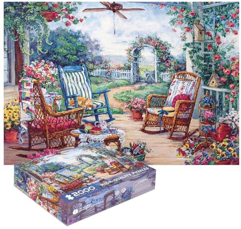 2000 Piece Puzzle-Lunch in The Garden Jigsaw Puzzles For Adults 2000 Piece,The Lunch Puzzle 2000 Pieces,Oil Painting Jigsaw Puzzles 2000 Pieces