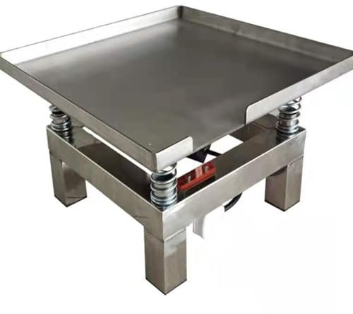 SHUOHONG Betonrütteltisch Kleiner Rüttelprüfstand Edelstahl 110/200 V, Betonrüttler 3000–3600 U/min,35 * 35cm