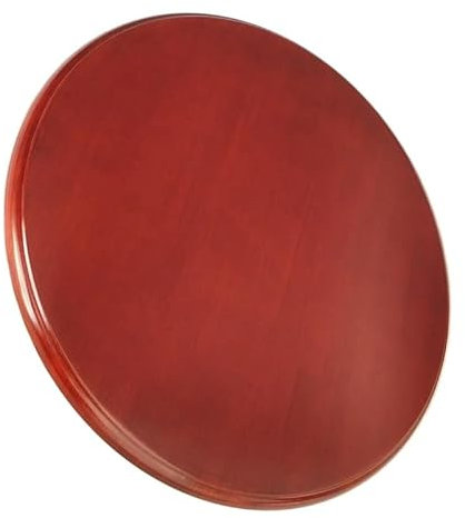 WINARA Holz Lazy Susan drehplatte, 60-100cm Esstisch Drehteller, großes drehbares Tisch Serviertablett for Küche, Runder Servierplatte for Tischdekoration(Reddish Brown,70cm/27)
