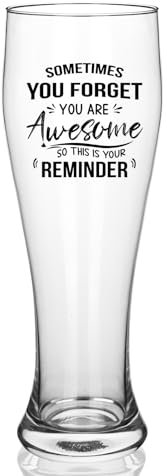 Joymaking Beer Glass for Men - You Are Awesome, Thank You Gift for Friends, Colleagues, Best Friend Gift for Him, Birthday Present for Men Women 25oz