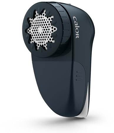 Calor Rasoir anti-peluches rechargeable, Grille en acier inoxydable pour des résultats rapides, Câble de charge USB universel JA7002C0, Bleu Trust | Élimine efficacement les peluches sur tous les tissus - Lames rotatives sécurisées - Autonomie 40 minutes - Charge USB rapide
