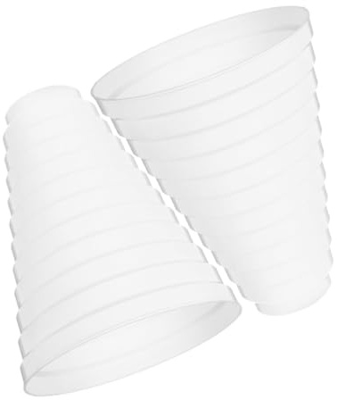 jojofuny 2pcs Range Hood Ducting Connector for Air Ventilation Systems Fittings Duct Pipe Transition Fitting for Inline Ventilation Use Exhaust