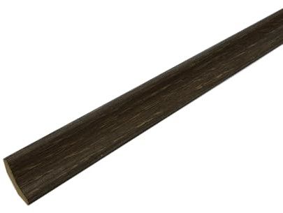 Scotia Beading Flooring MDF Laminate Skirting Cladder 2.4m (10 Lengths) 25 Colours Available (Black Ash)