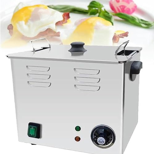 WOTZOV Cocedor de Huevos Comercial, máquina para Huevos pasados por Agua, cocedor de Huevos eléctrico, cocedor de Huevos automático de Aguas Termales