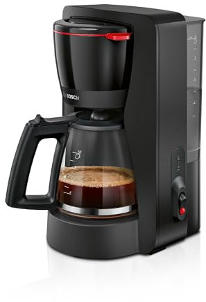 Bosch MyMoment 1.4L Filter Coffee Machine with anti drip function, TKA2M113GB, Black