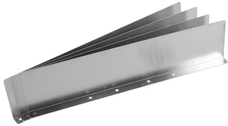 DIYEAH 4pièces Lot De Déflecteurs Anti-éclaboussures Pour Gouttières De Toit Protection Aluminium Pour Gouttières De Toit Bardeaux Empêchant Les Débordements