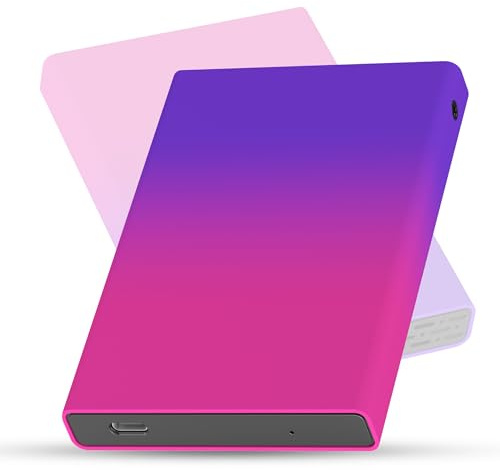 Hard disk esterno da 500 GB, USB 3.0, hard disk esterno da 2,5, compatibile con laptop, desktop, Mac, PS4, multicolore