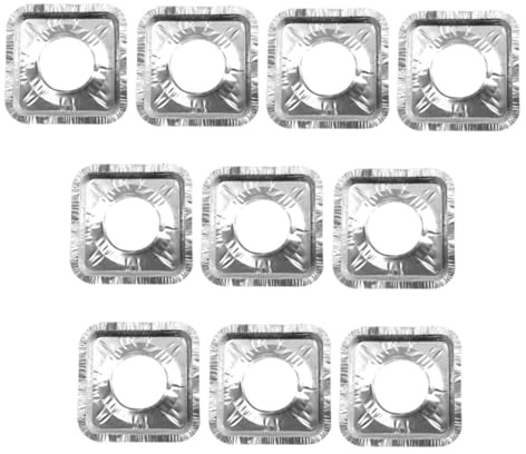 VALICLUD 30pièces Lot de Protège Cuisinière Aluminium Résistant Chaleur Papier Anti-Graisse Carré Réutilisables pour Cuisinière à Gaz Protège Plaque Cuisson Et Couvercle Brûleur Gas Stove b