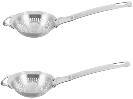 TOYANDONA 2pièces Tamis à Matcha Et Thé Acier Inoxydable Avec Long Manche Lot De Passoires à Mailles Fines Pour Filtration Précise Antirouille Et Facile à Nettoyer