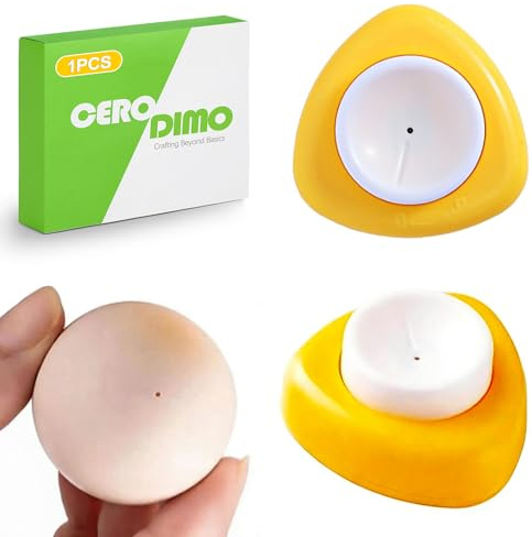 CeroDimo Stainless Steel Egg Piercer Tool for Raw Eggs Easy Peel Egg Pricker with Retractable Pin Heavy Duty Egg Puncher Kitchen Gadget for Hard Boiled Eggs Cooking Prep Accessory