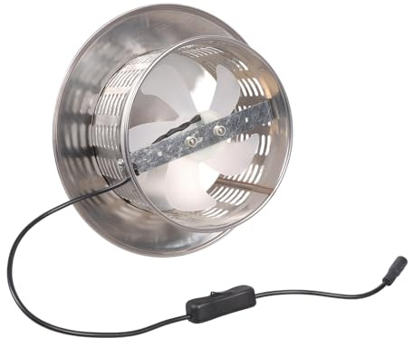 Extractor de techo de acero inoxidable de 160 mm, 12 V, incluye interruptores para baño, cocina, ventilación eficiente, eliminación de olores, ventilador silencioso