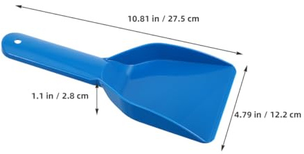 jojofuny 2 Palas Quitanieves de Plástico para Limpiar y Escarcha para Coche y Congelador, Raspador de Multifuncional Azul Grande, Herramienta Compacta en Invierno
