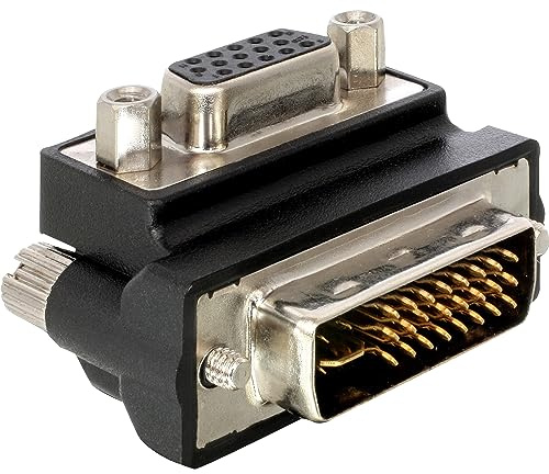 DeLOCK Adaptateur VGA mâle vers VGA Femelle 15 Broches vers DVI2 9 Broches mâle