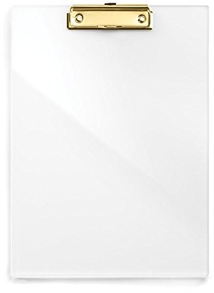 russell+hazel Acryl-Klemmbrett, goldfarbene Hardware, 22,9 x 30,5 cm