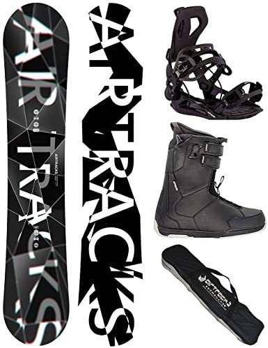 Airtracks Snowboard Set - Wide Board Refractions Game 155 - Softbindung Master - Softboots Master QL 43 - SB Bag