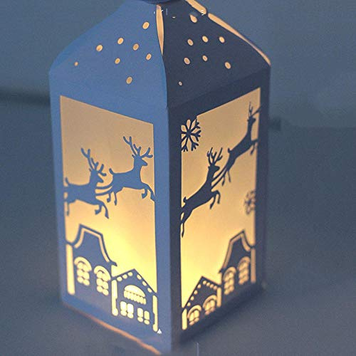 YunTrip Stanzformen aus Metall, Motiv: Frohe Weihnachten, Hirschlaterne, Schablonen für DIY, Scrapbooking, Fotoalbum, dekoratives Papier, Basteln, Kartenherstellung