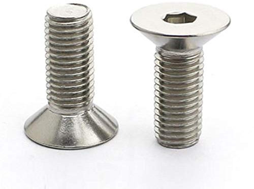 5-50pcs Allen Key Head Din7991 M2 M2.5 M3 M4 M5 M6 Stainless Steel 304 Or Black Hex Socket Flat Countersunk Head Screw,Stainless Steel 304,M5 10pcs