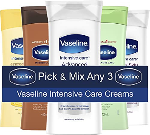 Vaseline Intensive Care Body Lotion Multipack (3 x 400ml) Pick and Mix Any 3 Body Moisturiser Products