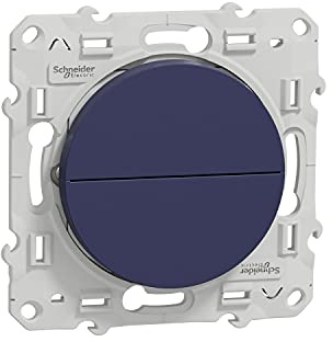 Schneider Electric S550207 Odace, pulsador Cobalt, 2 botones subida y bajada para persianas