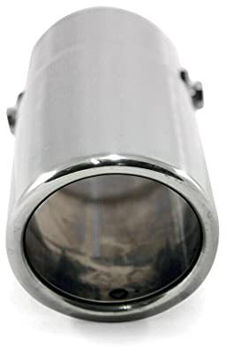 Embellecedor de tubo de escape, tubo de escape, silencioso, deportivo, universal, de acero inoxidable pulido, tuning, deportivo, hasta 53 mm