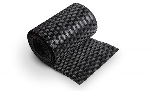 Bandes de clôture en résine tressée noire 255 x 19 cm protection contre la vue décoration de clôture accessoires pour jardin pour clôture