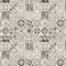 Tile Effect Vinyl Flooring 2.4mm Thick Lino for Bathroom Kitchen Hall (Black & White Patterned Tiles, 2.5m x 2m)
