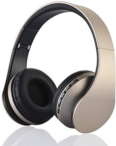 ADITAM Wireless Bluetooth Headphone Rose Gold Stereo Bass Headset Big Headphones with Mic TF FM Noise Canceling Wireless Headphones Double the comfort