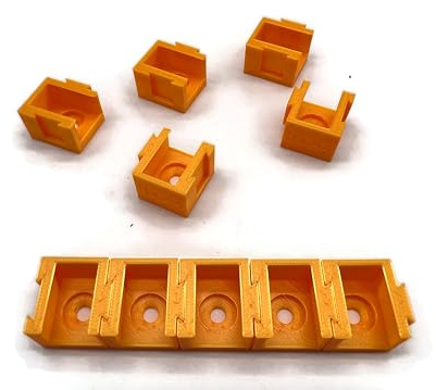 Exoda 10x Halterung für Wago 2er Klemmen 6mm² einfach montierbar