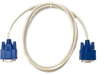 System-S D Sub - Cable de módem nulo (150 cm, 9 pines macho a macho, adaptador RS232), color gris