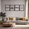 DIGIDU | Cuadros Salon - Nombres de Madera Personalizados - Cuatro Paneles - Madera - Modernos - Decoración Dormitorios - Habitación - Oficina - Decoracion Hogar - Grandes - 120x30cm