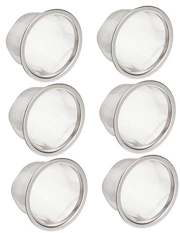 6 Piezas Colador De Té De Acero Inoxidable Infusor De Tetera Filtro De Malla Fina Para Té Suelto Accesorios Prácticos Para Hogar Y Restaurantes