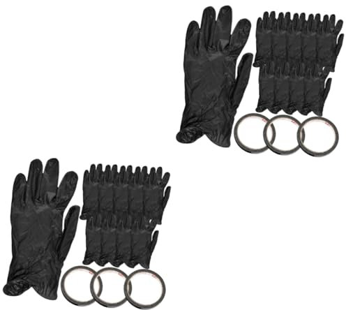 Healeved 2sets UV Protection Gloves for Gel Nails Nail Art Supplies for DIY and UV Light Procedures