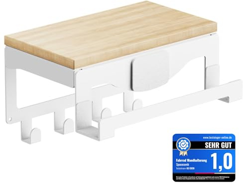 Spacecomb Fahrrad Wandhalterung [verstellbar] Holz Fahrradhalter Halterung Wand Aufhängung Fahrradhalterung Rennrad Zubehör Gravelbike Fahrradaufhängung Wandhalter