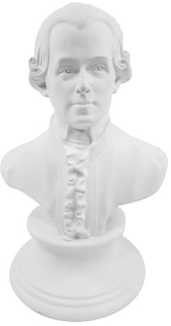 ULDIGI Buste Büste Musikerfigur Kunstharz Skulptur Griechische Statue Heimdekoration 15 cm Weiß