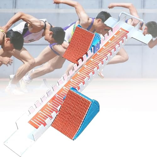 HXLDZOU Startblöcke, winkelverstellbar, Leichtathletik-Startblöcke mit tragbaren Griffen, geeignet für Leichtathletikveranstaltungen