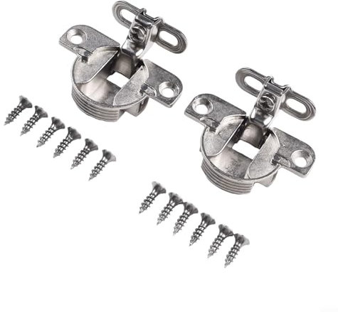 Sandyseptember Cerniere regolabili in lega di zinco per armadio da cucina armadio porta pannello laterale incasso mini cerniera nascosta