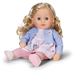 BABY born Sophia Rose - Weiche 36cm große Babypuppe - Puppe mit hochwertigen blonden Haaren & Schlafaugen - Geeignet für Kinder ab 1 Jahr