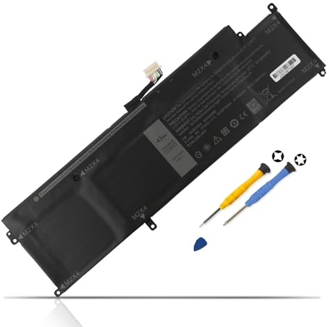 K KYUER 43Wh P63NY XCNR3-batteri för Dell Latitude 13 7370 E7370 Ultrabook 13,3-tums serie m3-6Y30 m5-6Y57 m5-6Y54 m7-6Y75 P67G P67G001 0P63NY XCNR3 NN 3KPR CC V4PN WY7CG MH25J 4H34M Notebook-batteri
