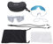RiToEasysports Polarized Sports Sunglasses, Wind Proof Cycling Glasses with Interchangeable Lens Myopic Frame for Running Fishing