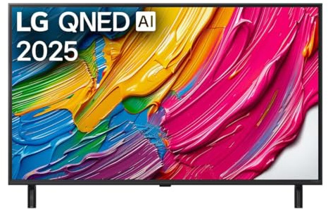 LG Téléviseur AI QNED80 (2025) 43 QNED UHD 4K Noir – 43QNED80A6A