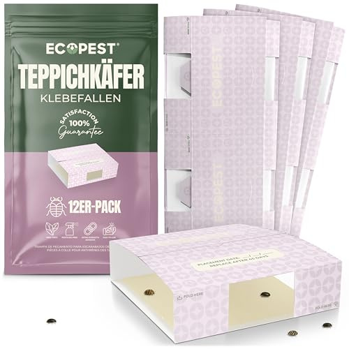 Teppichkäferfallen – 12 Stück