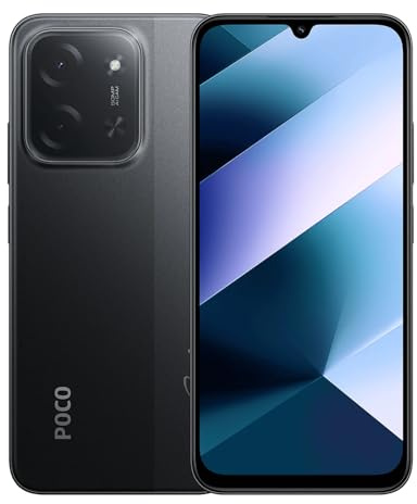 XIAOMI POCO C85 4G Smartphone 8+256GB,Batterie 6000mAh,6.9 120hz écran immersif,MediaTek G81 Ultra,50MP AI Double Caméra, IP64,Noir