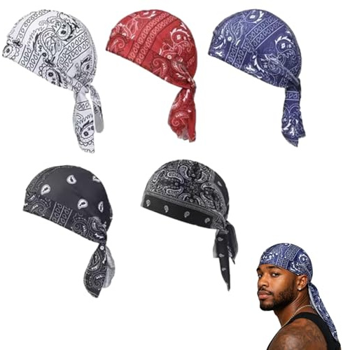 Generisch 5 Stück Kühlendes Kopftuch, Atmungsaktiv Bandana für Herren & Damen