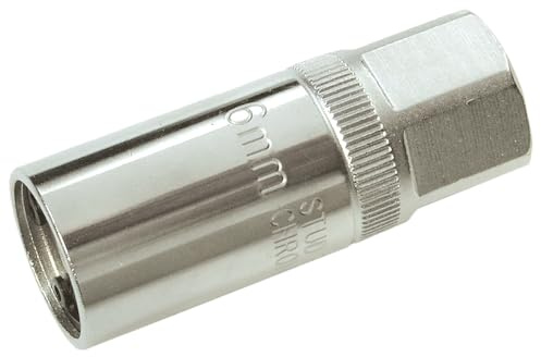SW-Stahl 04162L Stehbolzen-Ausdrehnuss 8 mm - 1/2 Zoll CV-Stahl Ausdreher | Profi Bolzen-Ausdreher für Motor & Maschinen, 12,5 mm Vierkantantrieb, ideal für Werkstatt & beschädigte Gewinde