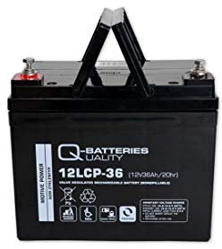 Q-Batteries 12LCP-36 / 12V - 36Ah Blei Akku Zyklentyp AGM - Deep Cycle VRLA