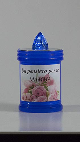 Lumino elettrico un pensiero per te mamma (blu)